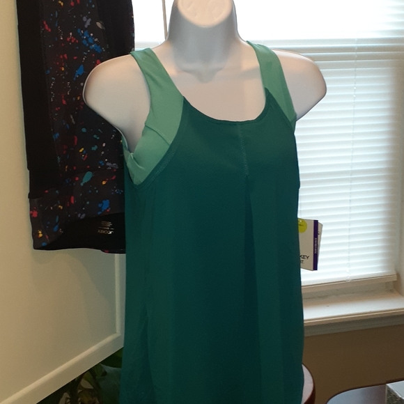 Jockey Tops - Jockey 2-1 Crossback Sport Tank SZ SM